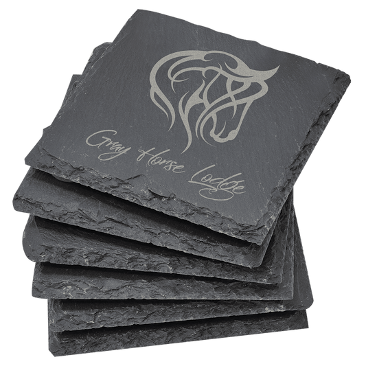 Slate Coaster Set-6 Piece