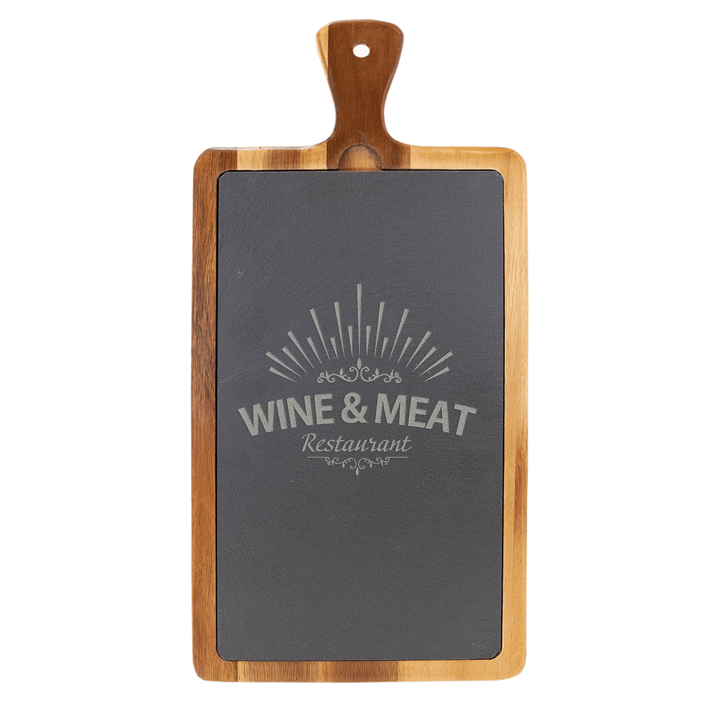 Acacia Wood/Slate Cutting Board