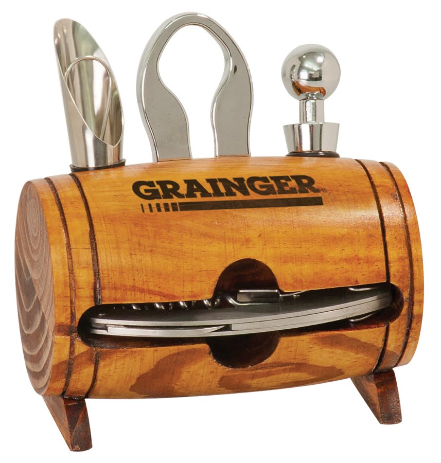 Wine Barrel 4-Piece Tool Set