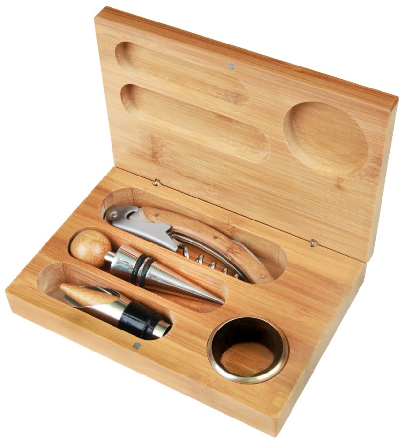 Genuine Bamboo Wine Tool Set